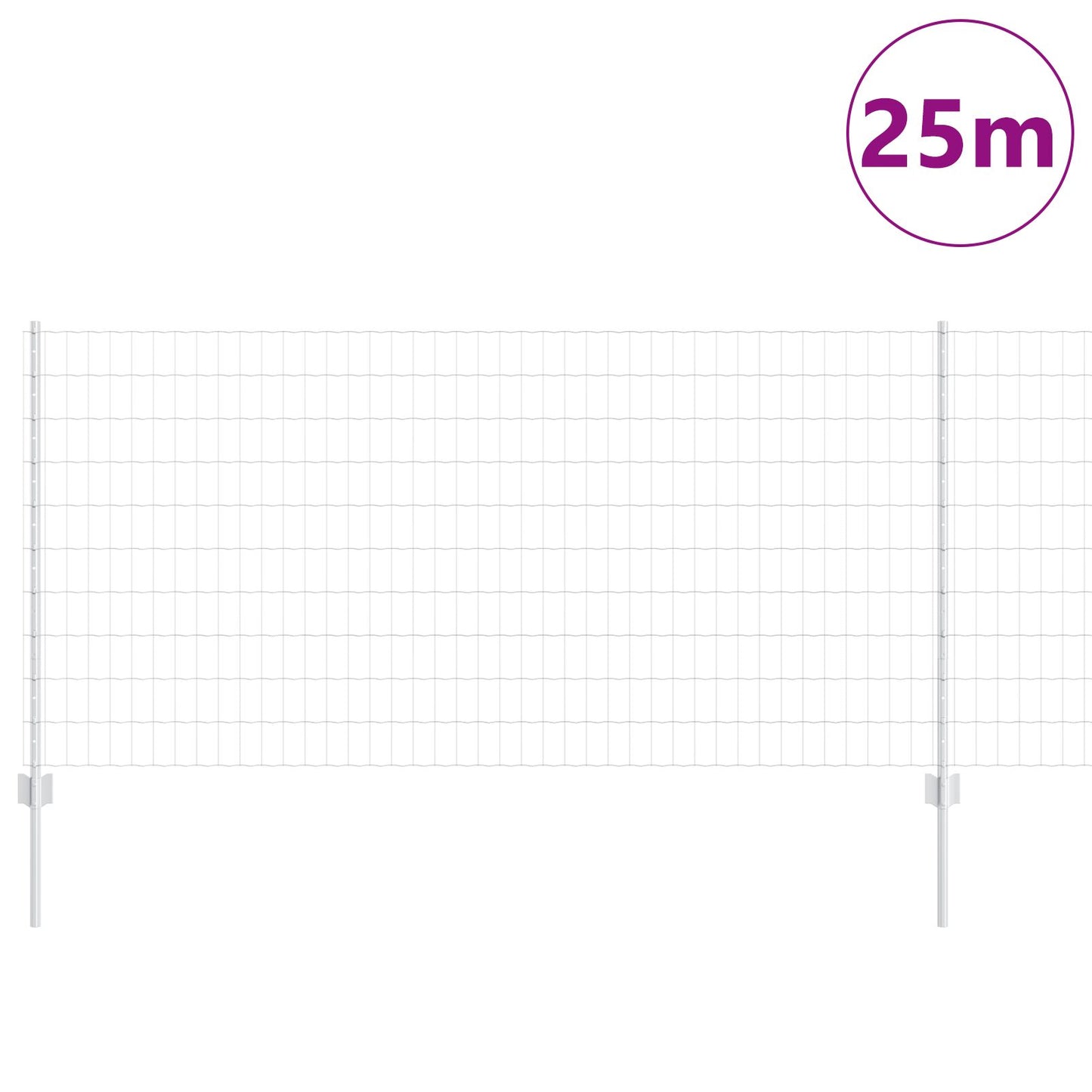 Tuinafscheiding Set Set Van 2 Verzinkt Staal 25 X 1 M Duurzaam