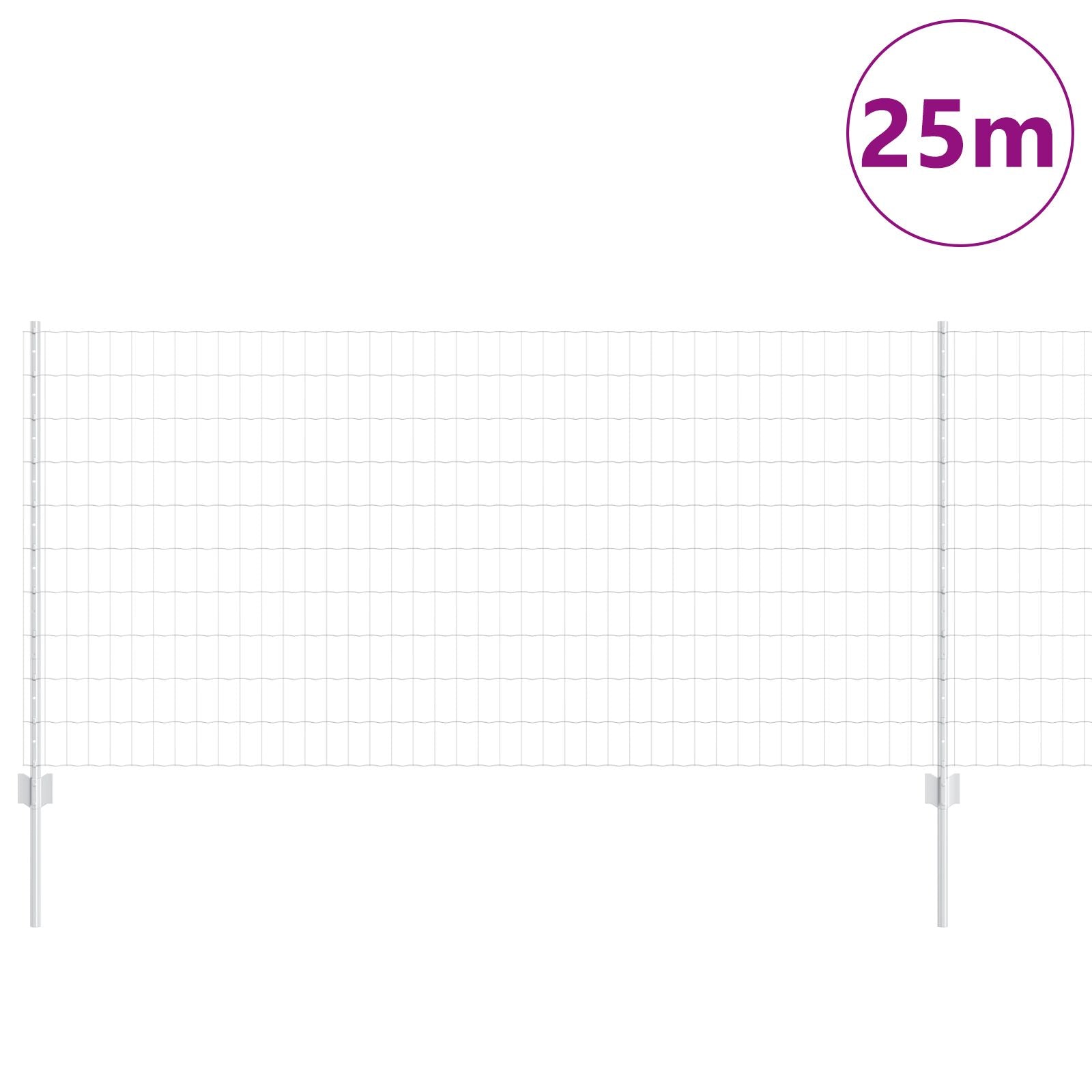 Tuinafscheiding Set Set Van 2 Verzinkt Staal 25 X 1 M Duurzaam