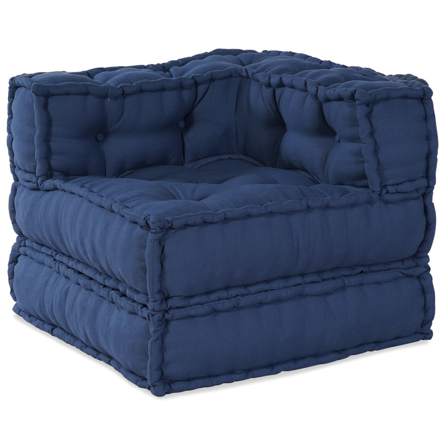 Modulaire Poef 70X70X54 Stof Indigo 70 x 70 x 54 cm Hoekbank