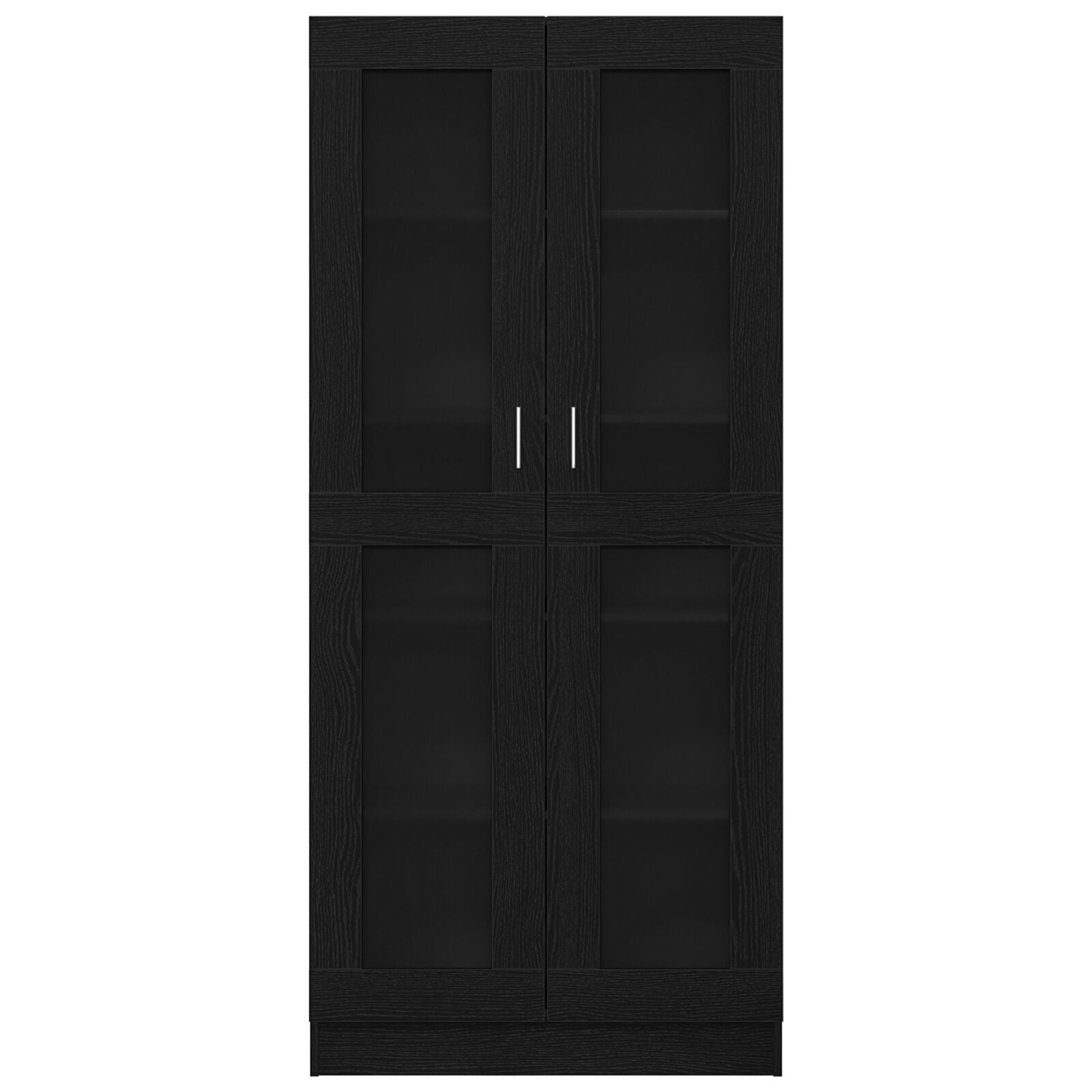 Boekenkasten Set Van 2 Zwart Eiken 82,5X30,5X185 Cm Houtbewerking