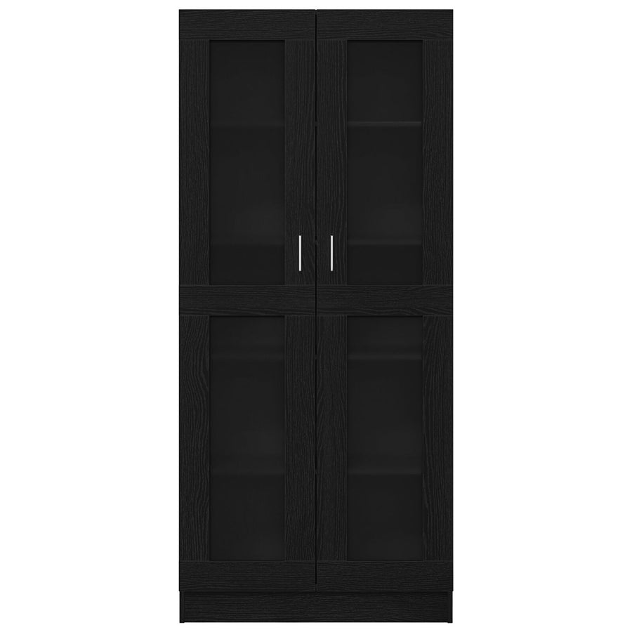 Boekenkasten Set Van 2 Zwart Eiken 82,5X30,5X185 Cm Houtbewerking