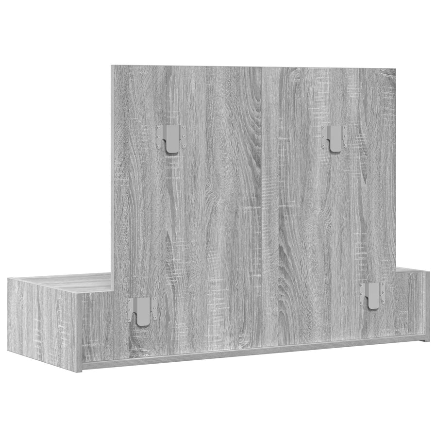 Wandkaptafel 100 x 40 x 70 cm Grijs sonoma zonder LED