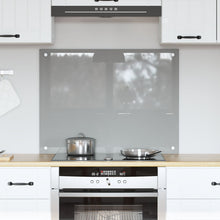 Keuken Achterwand 80X60X0,6 Cm Gehard Glas Lichtgrijs 80 x 60 cm