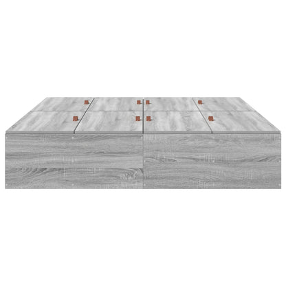 Opbergbedframe Grijs Sonoma 140 x 200 cm