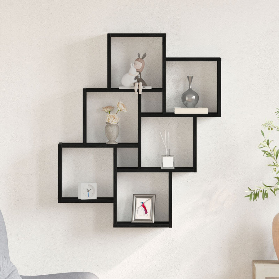 Wandkast Zwart Eiken 78X15X92 Cm Gemaakt Van Hout