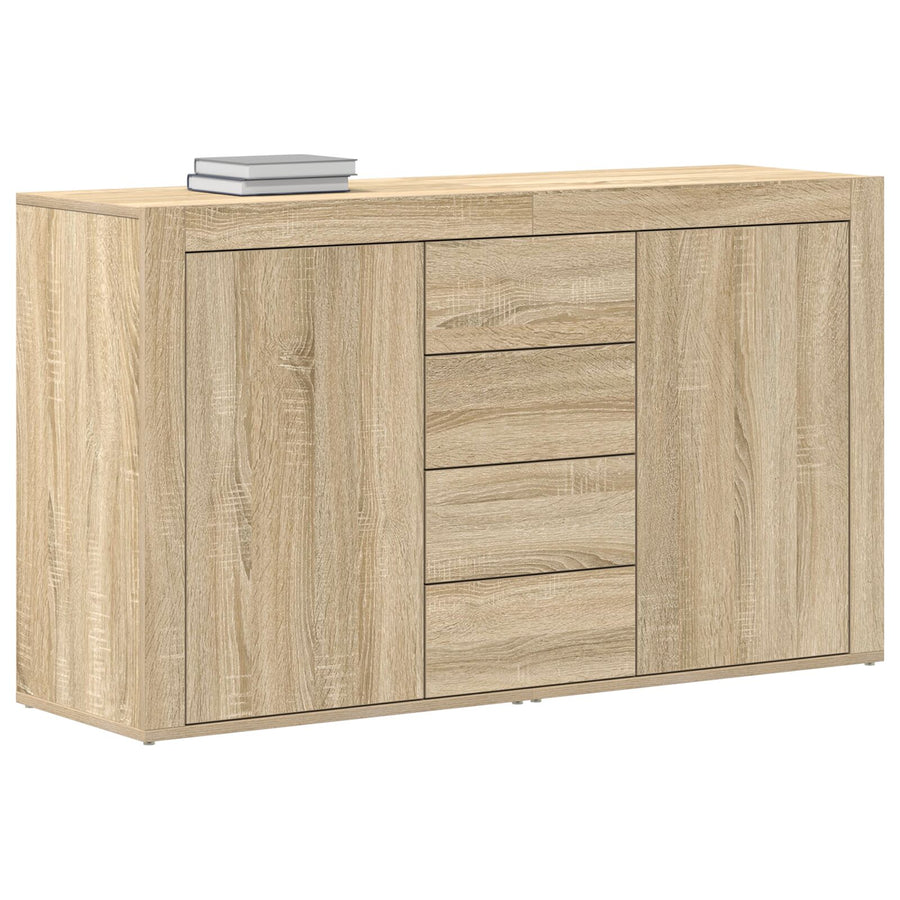 Dressoir Sonoma Eiken Bewerkt Hout 120 X 36 X 69 Cm Opslag