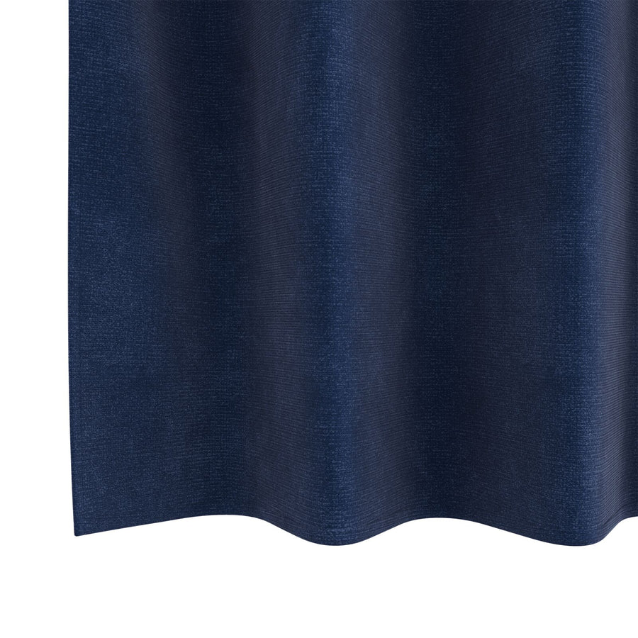 Zwartouts Gordijnen 2 Stuks E Velvet Donkerblauw 140 x 260 cm met oogjes