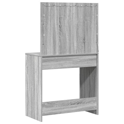 Dressing Tafel Met Led Verlichting 78,5X41X135 Cm Grijze sonoma 78.5 x 41 x 135 cm