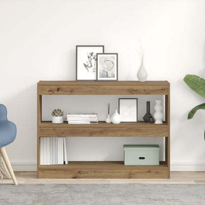 Boekenplank/Room Divider - Artisan Eiken - 100X30X72 Cm - Gemaakt Van Behandeld Hout