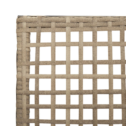 Tuinstoelen 2 Stuks Met Kussens Poly Rattan Gemengd beige en crème