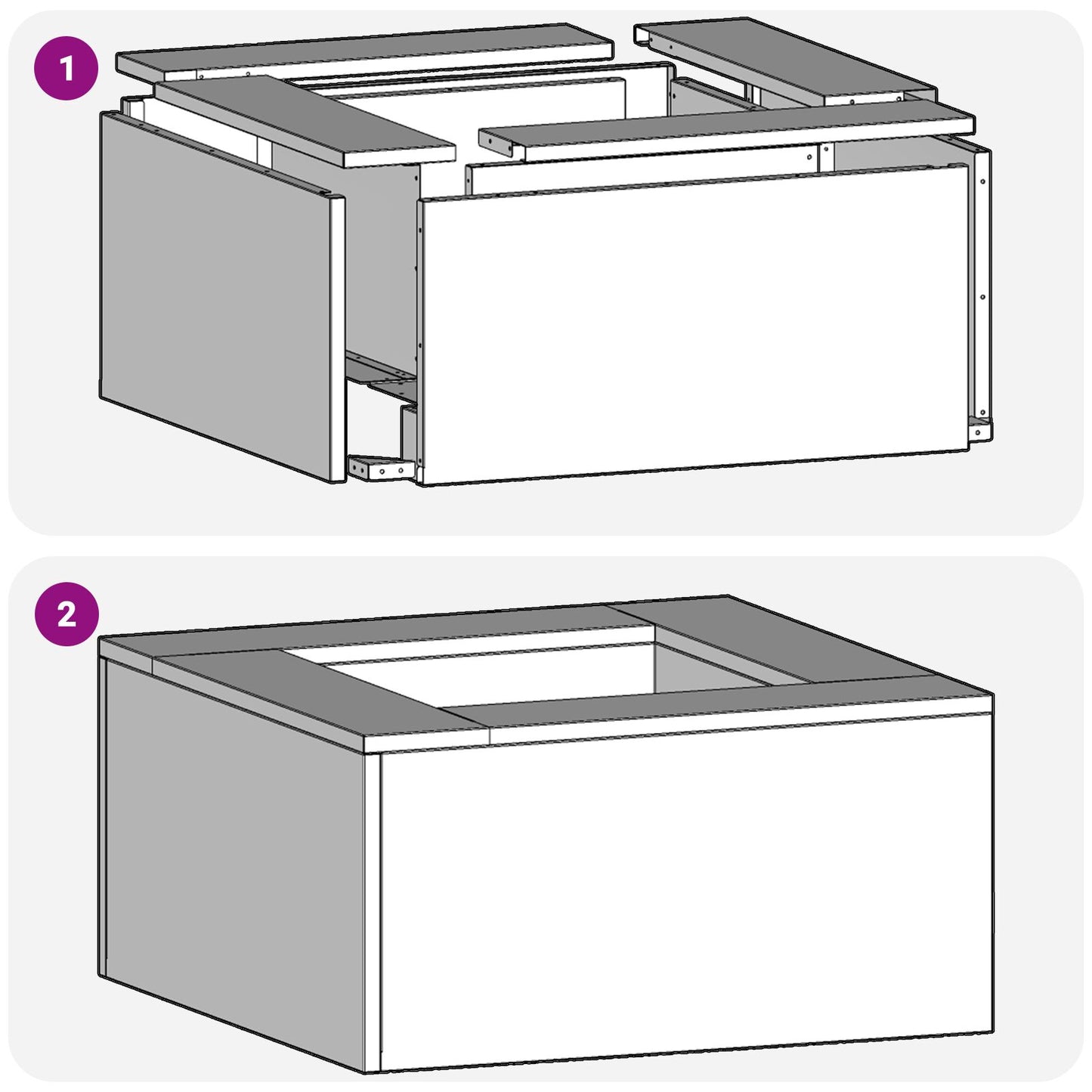 Vuurkorf Vierkant Weervast Staal 80 x 80 x 40 cm Roestbestendig staal/Bruin