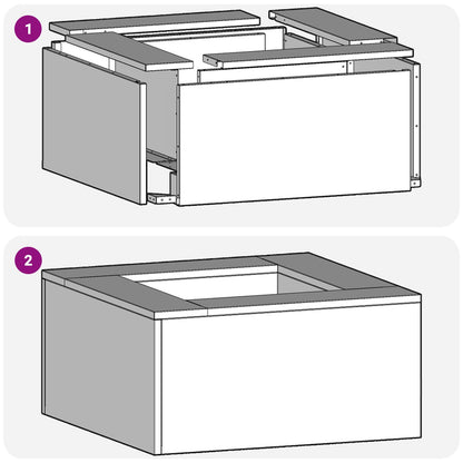 Vuurkorf Vierkant Weervast Staal 80 x 80 x 40 cm Roestbestendig staal/Bruin