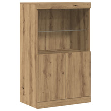 Dressoir Met Led-Verlichting 60X37X100 Cm Artisan eiken