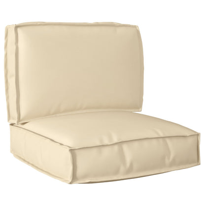 2-delige palletkussen set beige oxford stof
