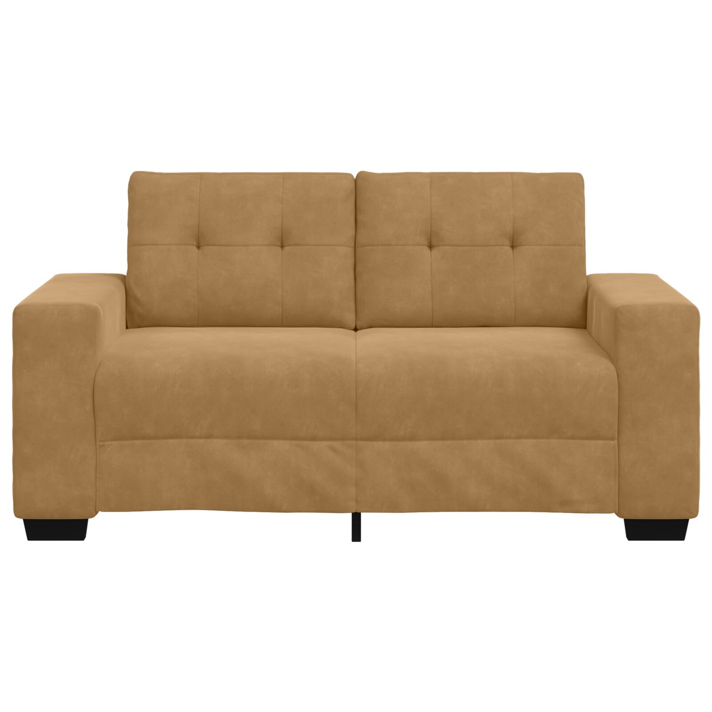 Loveseat Bank Fluweel Fluweel Bruin 120 cm