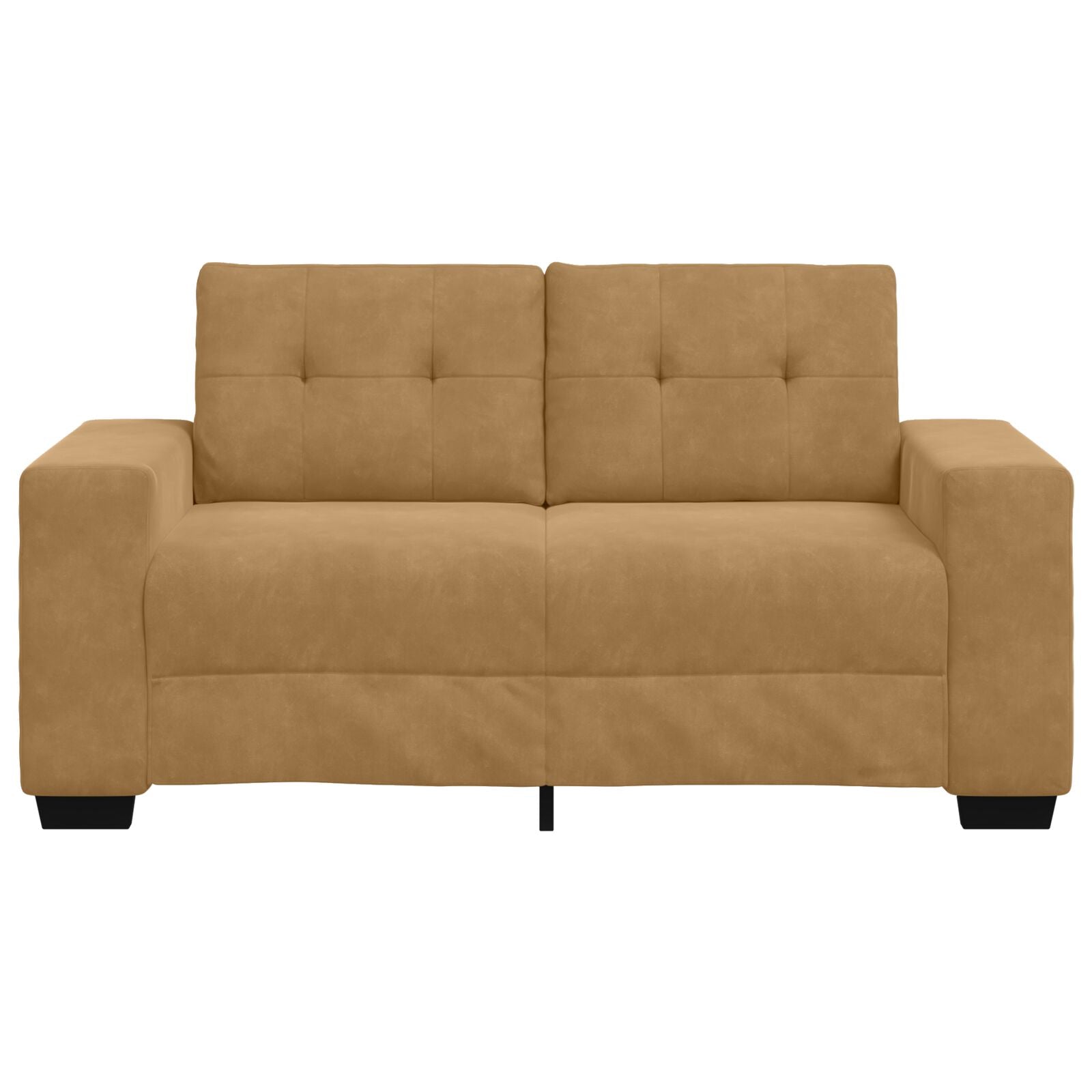 Loveseat Bank Fluweel Fluweel Bruin 120 cm
