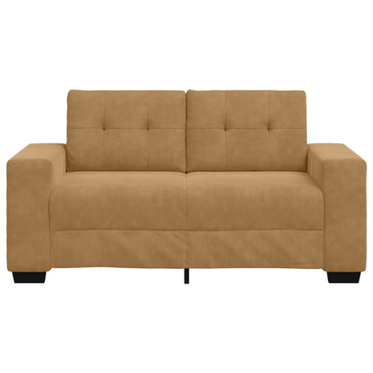 Loveseat Bank Fluweel Fluweel Bruin 120 cm