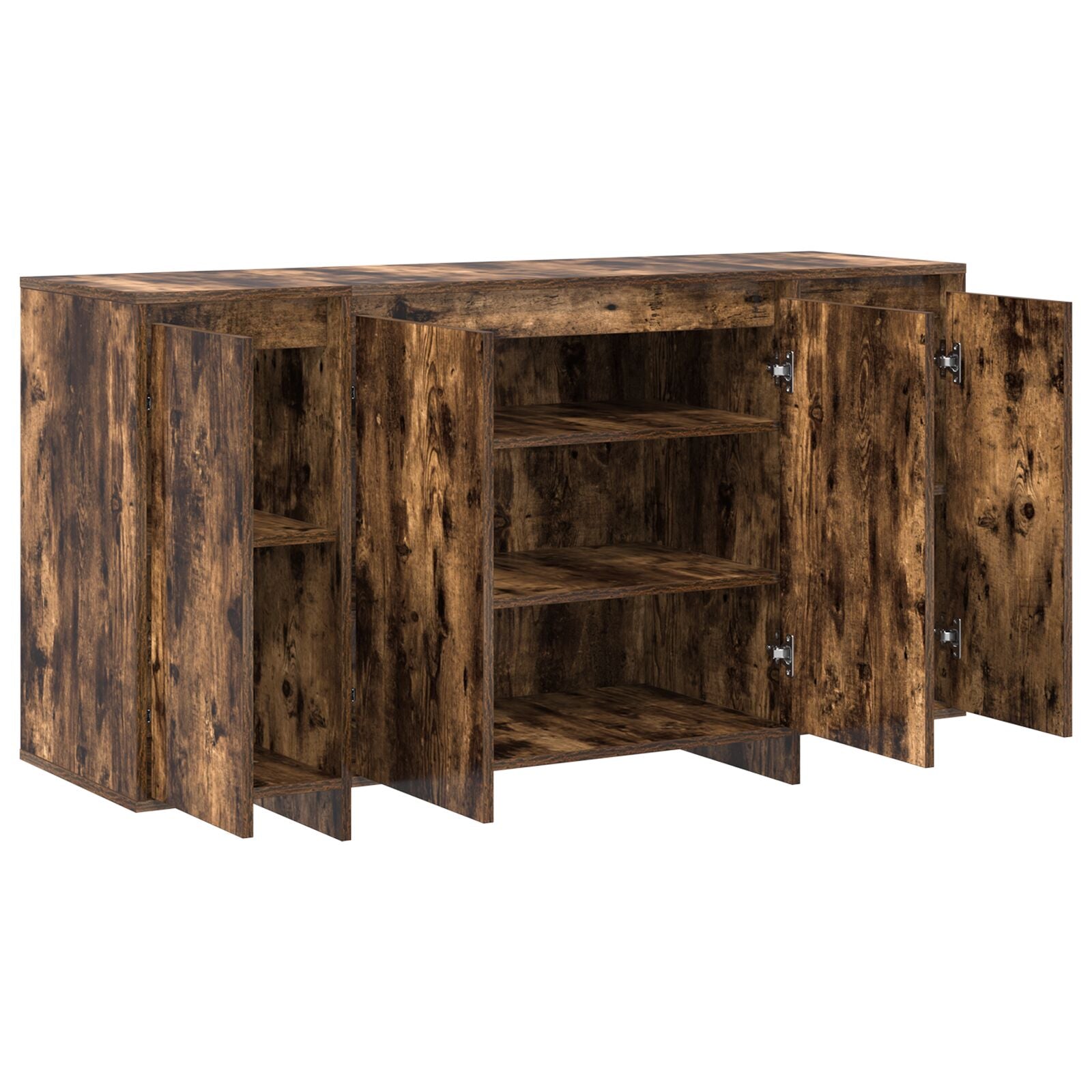 Gerookt Eiken Dressoir Gerookt Eiken Hout 135 X 41 X 75 Cm Opslag