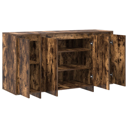Gerookt Eiken Dressoir Gerookt Eiken Hout 135 X 41 X 75 Cm Opslag