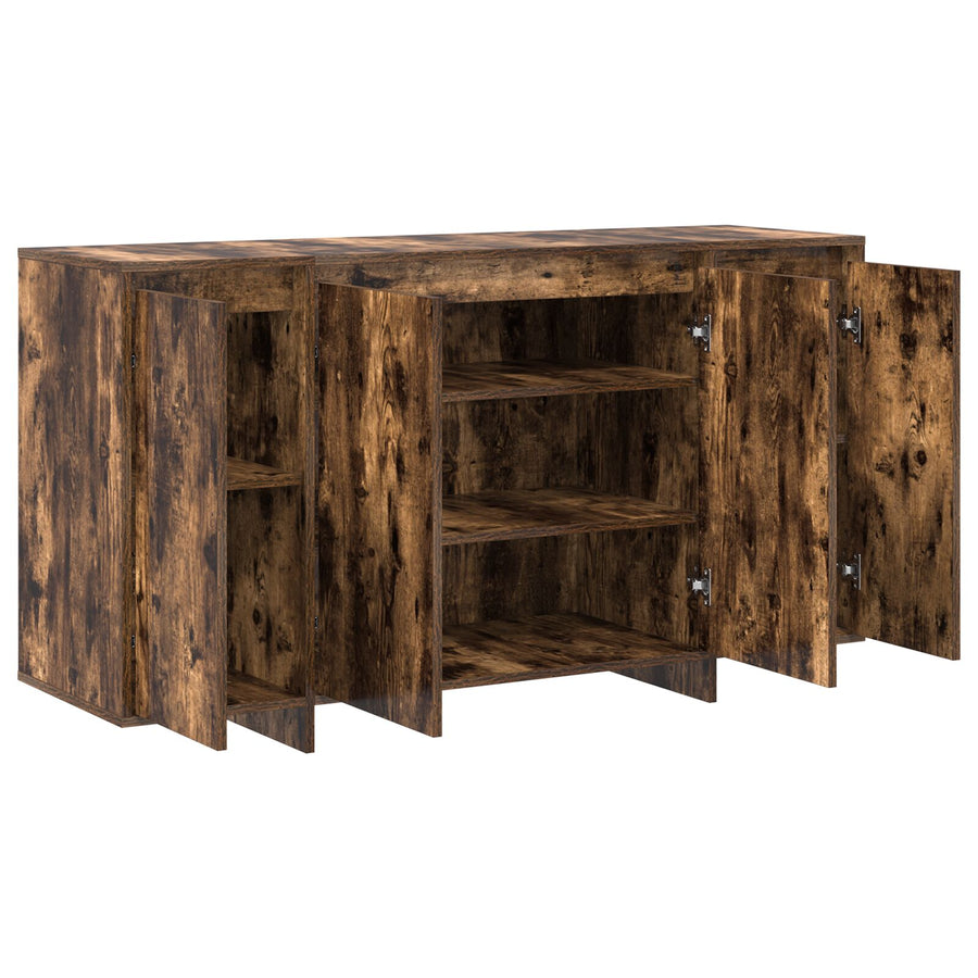 Gerookt Eiken Dressoir Gerookt Eiken Hout 135 X 41 X 75 Cm Opslag