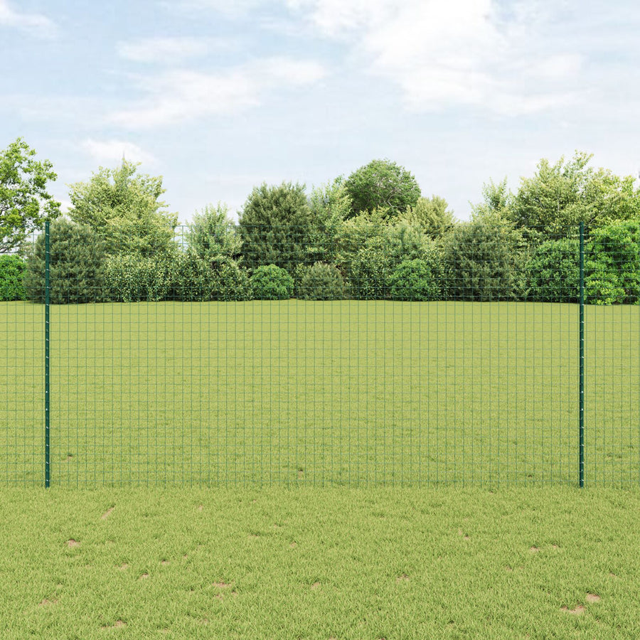 Euro Schutting Met 5 U-Palen Groen 1.5X10 M Staal