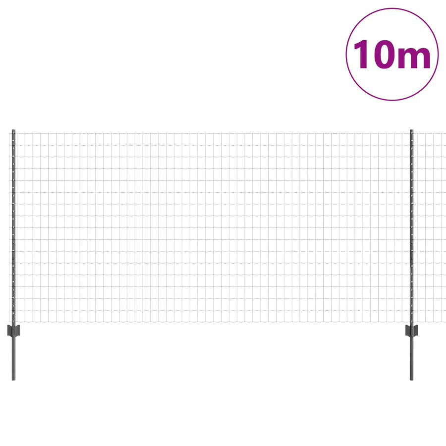 Euro Hek Met 10 U-Palen Grijs 1.2X10 M Staal