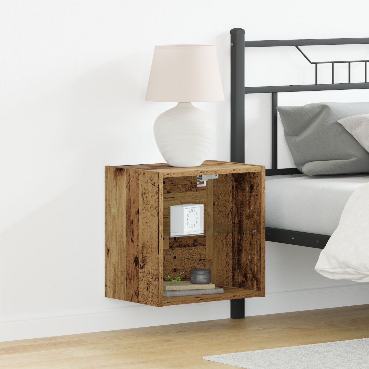 Zwevende Plank Oude Hout 40X28,5X40 Cm Engineer Hout 1 Oud hout