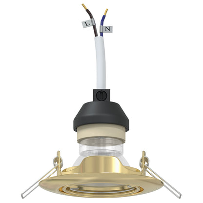 Lampen Set Van 12 Metaal, Kunststof 9 Cm Lichtgewicht Goud