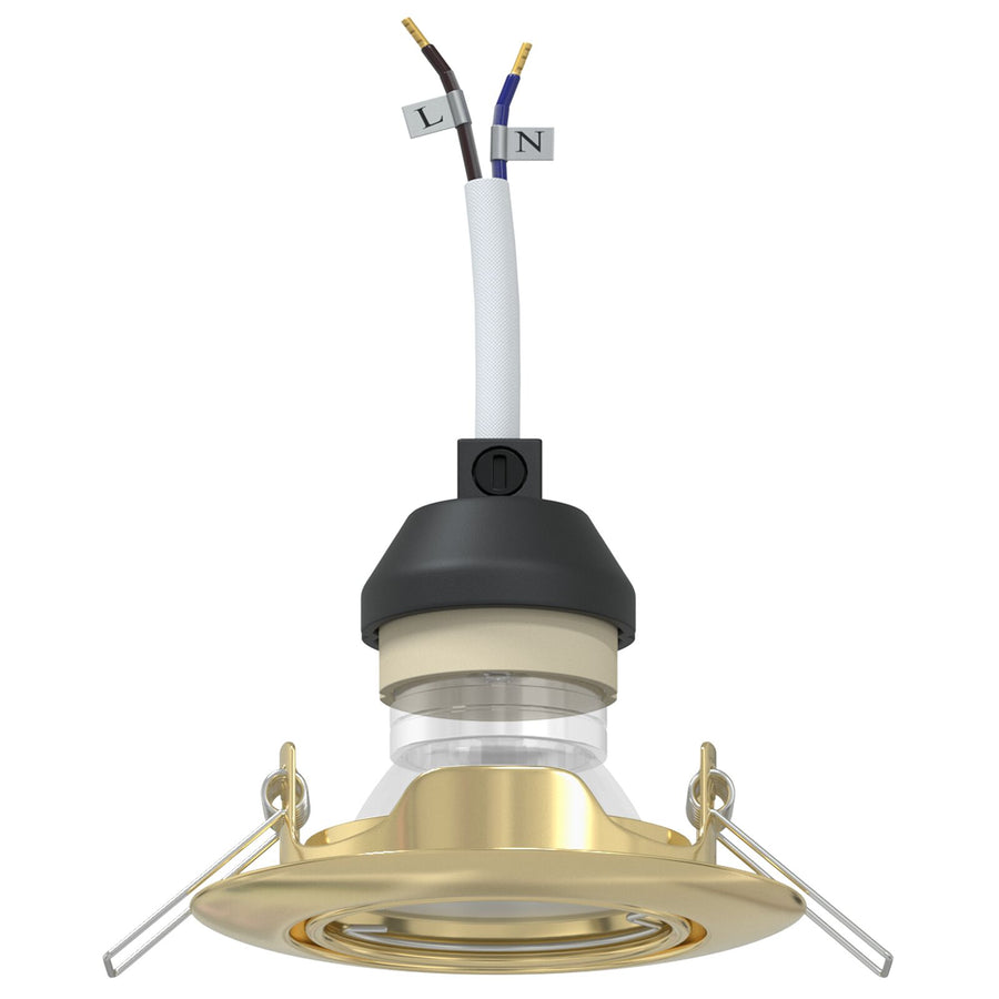 Lampen Set Van 12 Metaal, Kunststof 9 Cm Lichtgewicht Goud