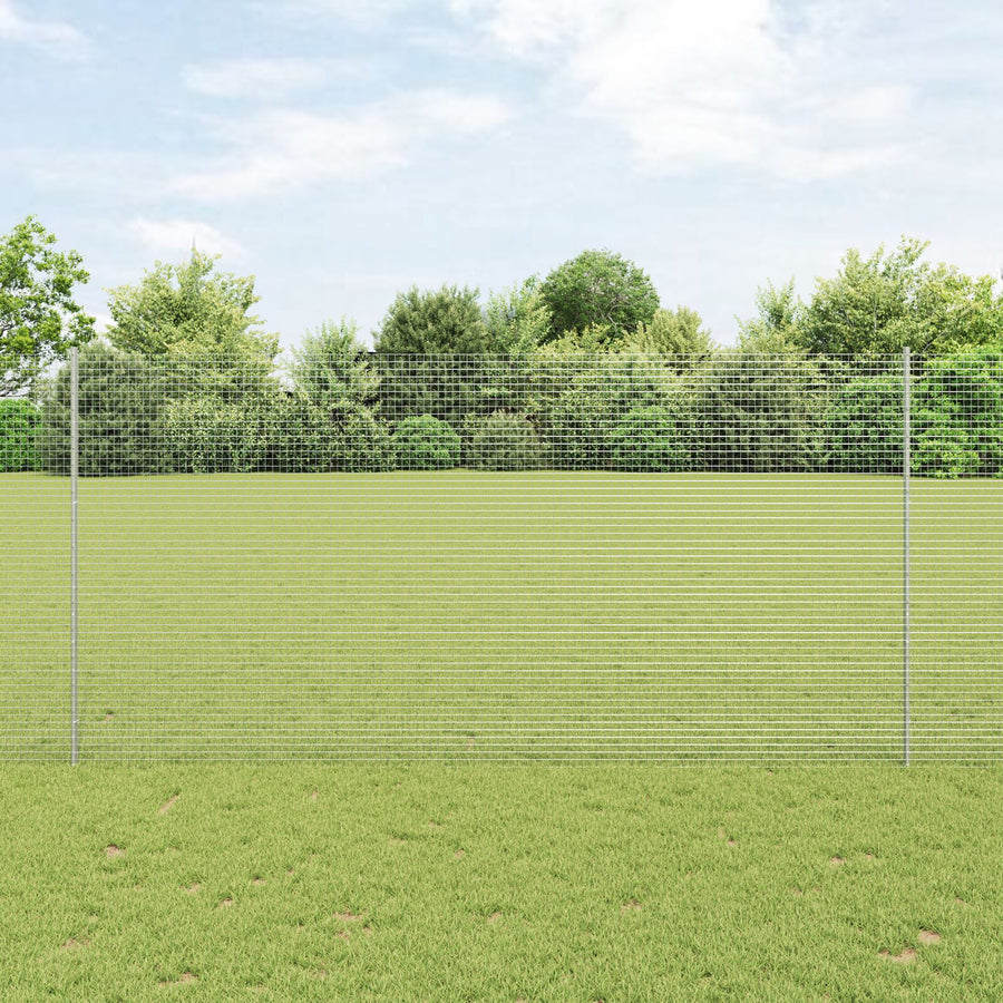 Gegalvaniseerd Draadhek Met 44 U Palen Zilver 1,5X50 M Staal