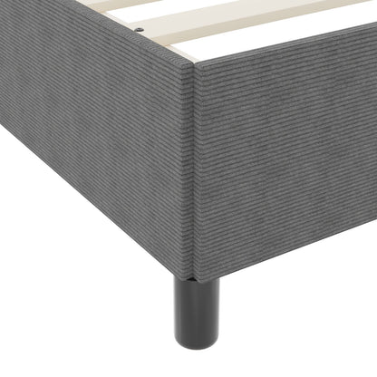 Bedframe Corduroy Stof Lichtgrijs 90 x 190 cm