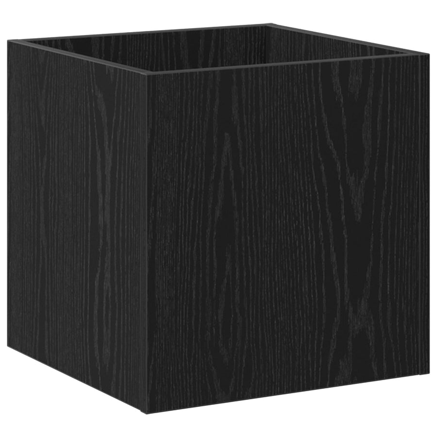 Plantenbak 40X40X40 Cm Engineered Wood Zwart eiken