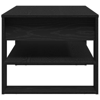 Salontafel Zwart Eiken 102X55X45 Cm Bewerkt Hout