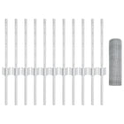 Hek 0,4x25 m zilver staal