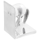 Boekensteunen aluminium zilver 11x14x25 cm set van 2