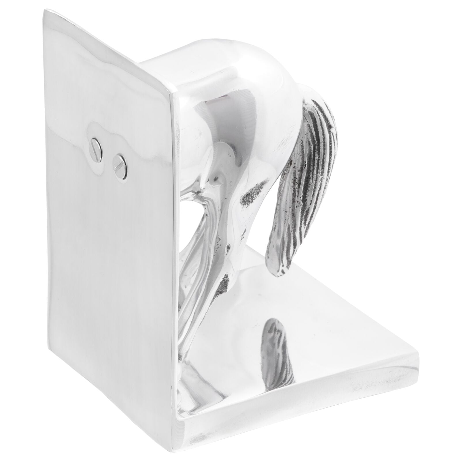 Boekensteunen 2 Stuks Zilver 11X14X25 Cm Aluminium Paard