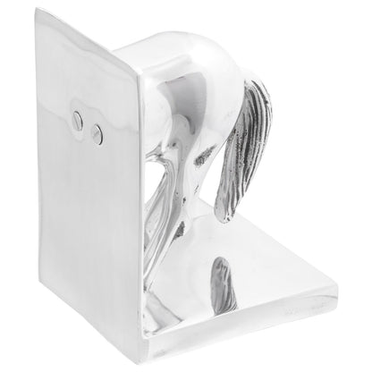 Boekensteunen 2 Stuks Zilver 11X14X25 Cm Aluminium Paard