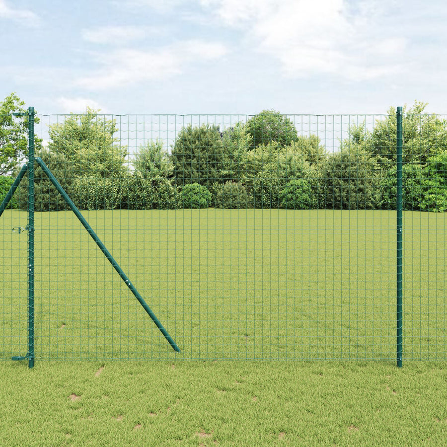 Hekpalen 52 Stuks Ø32 Mm Gegalvaniseerd Staal Groen 200 cm 52x post