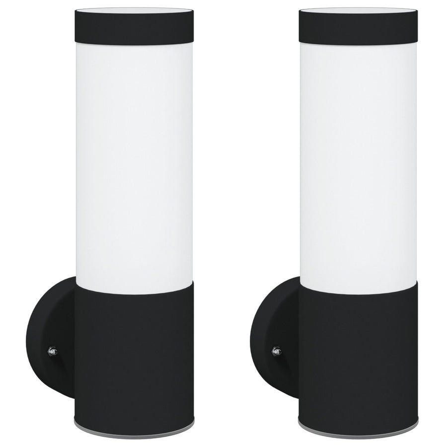 Buitenspotlichten 2 Stuks Rvs Ip44 Zwart zonder sensor