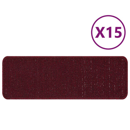 Trapmatten Met Latex Achterkant 25 x 60 cm Bordeaux