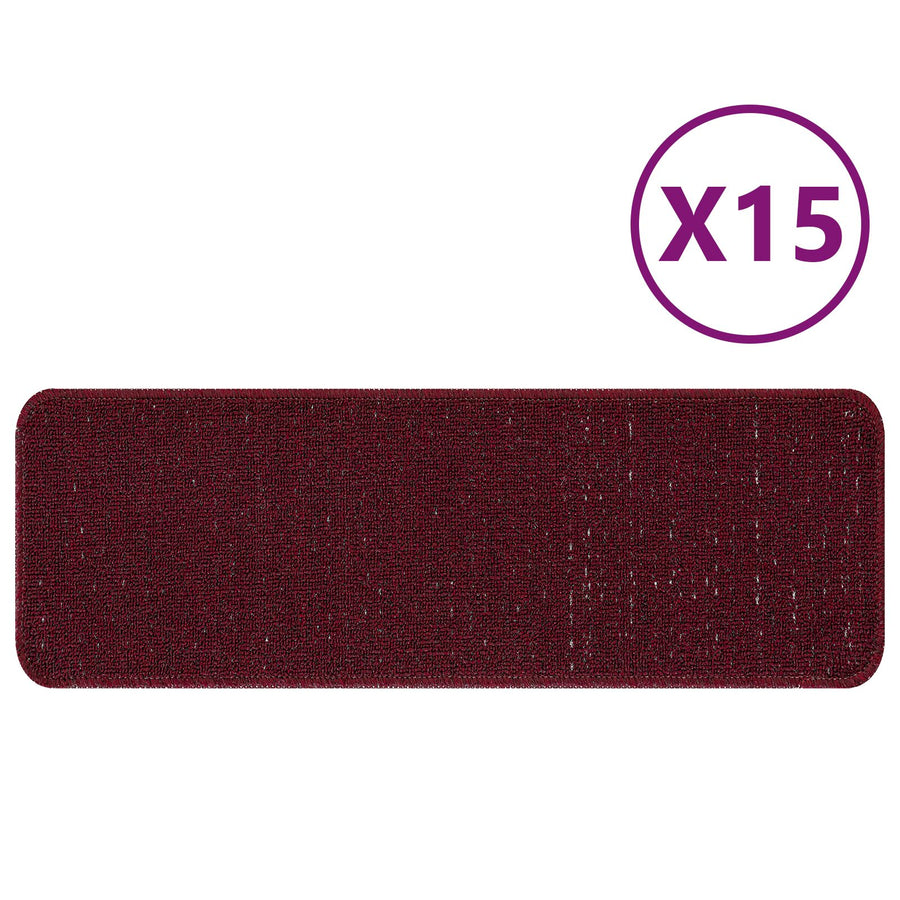 Trapmatten Met Latex Achterkant 25 x 60 cm Bordeaux