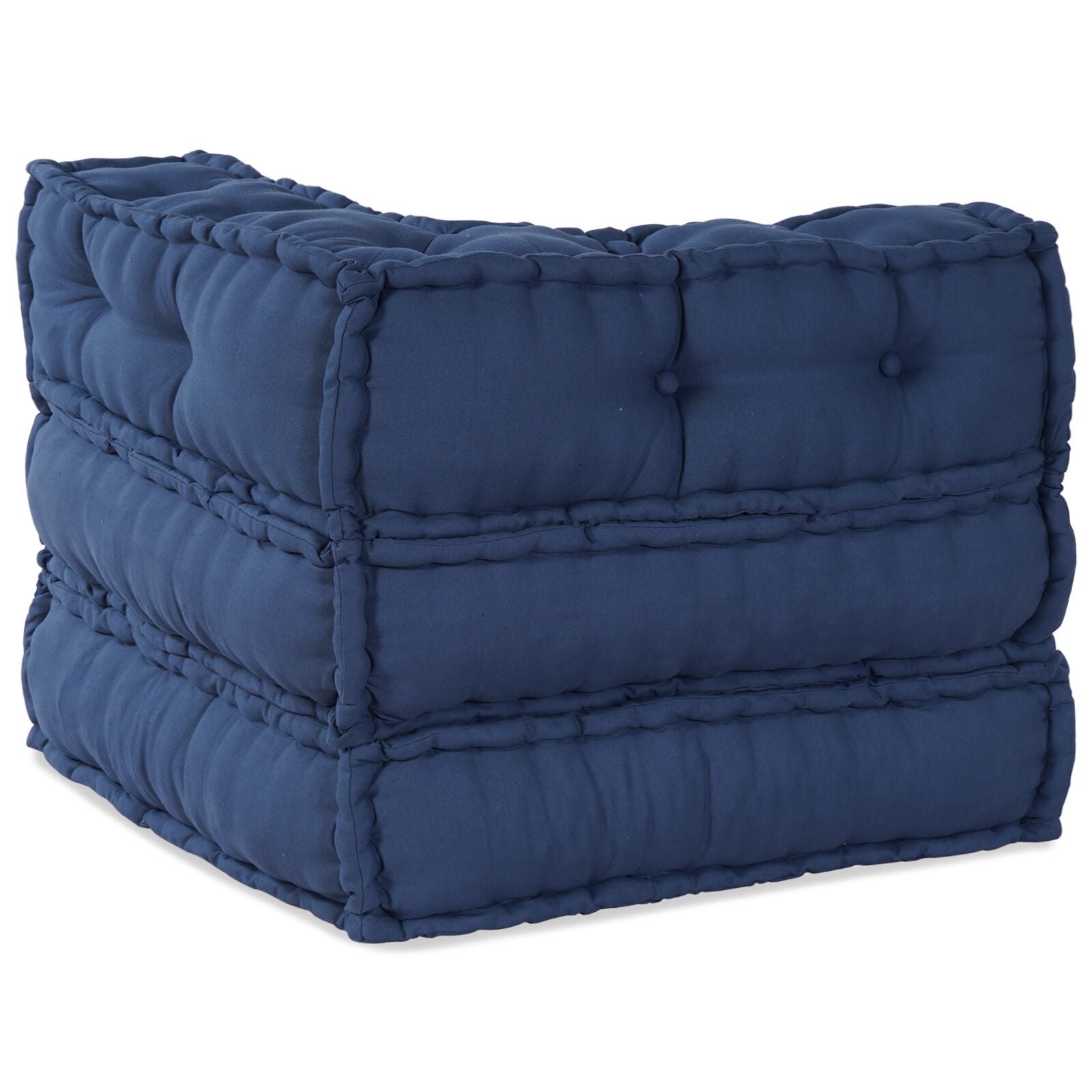 Modulaire Poef 70X70X54 Stof Indigo 70 x 70 x 54 cm Hoekbank