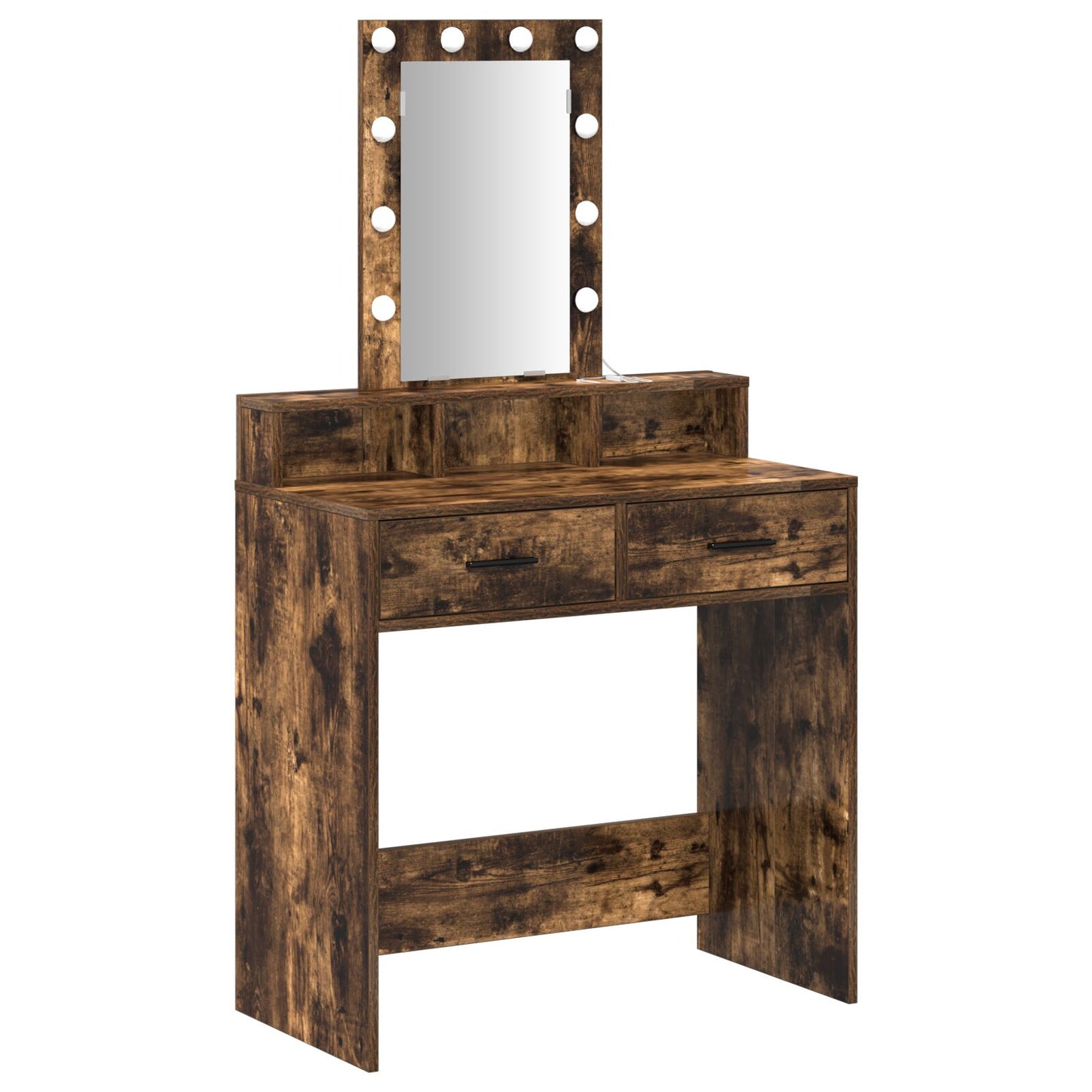 Kaptafel Met Led Verlichting - Gerookt Eiken Gerookte eiken 79 x 41 x 140 cm