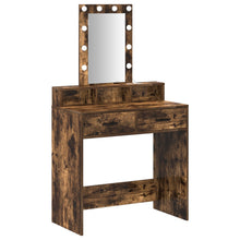 Kaptafel Met Led Verlichting - Gerookt Eiken Gerookte eiken 79 x 41 x 140 cm