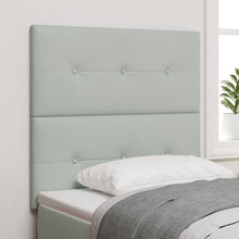 Hoofdbord Met Knopen Fluweel Lichtgrijs 100 cm Hoog hoofdbord