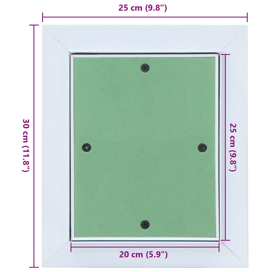 Toegangspaneel Met Aluminium Frame En Gipsplaat 200X250 Mm