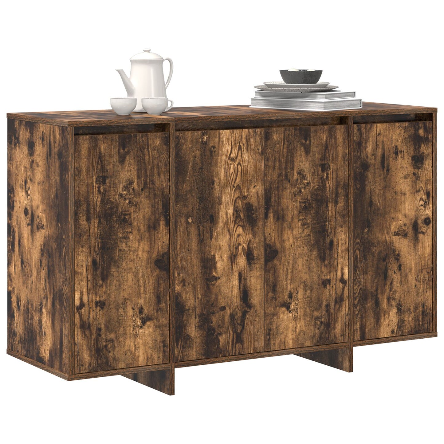 Gerookt Eiken Dressoir Gerookt Eiken Bewerkt Hout 120 X 41 X 75 Cm