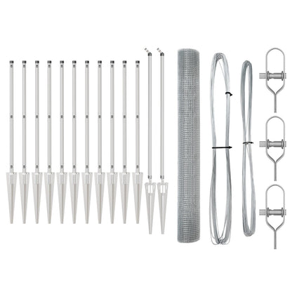 Gelaste Draadhek Met 13 Spike Posts 1.4X25 M Gegalvaniseerd Staal Gegalvaniseerd Staal