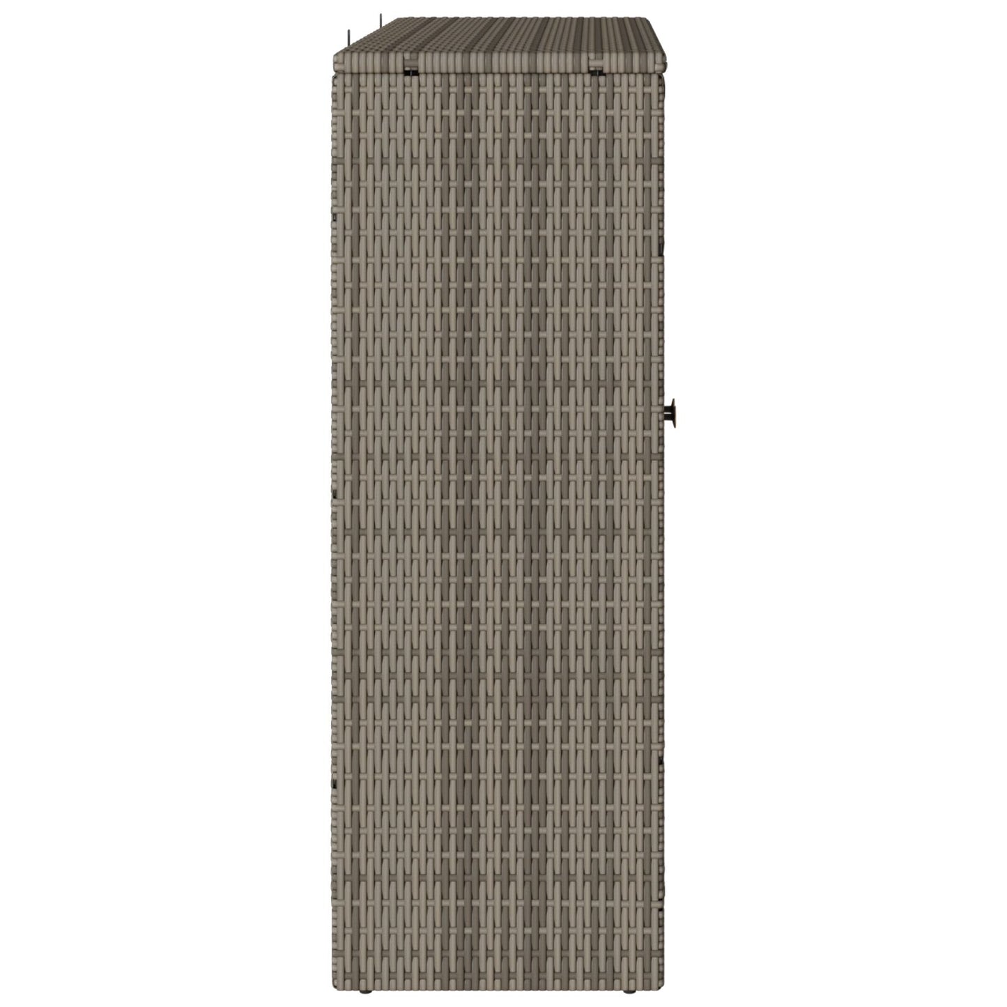 Opbergkast 100X36X102 Cm Rattan Grijs