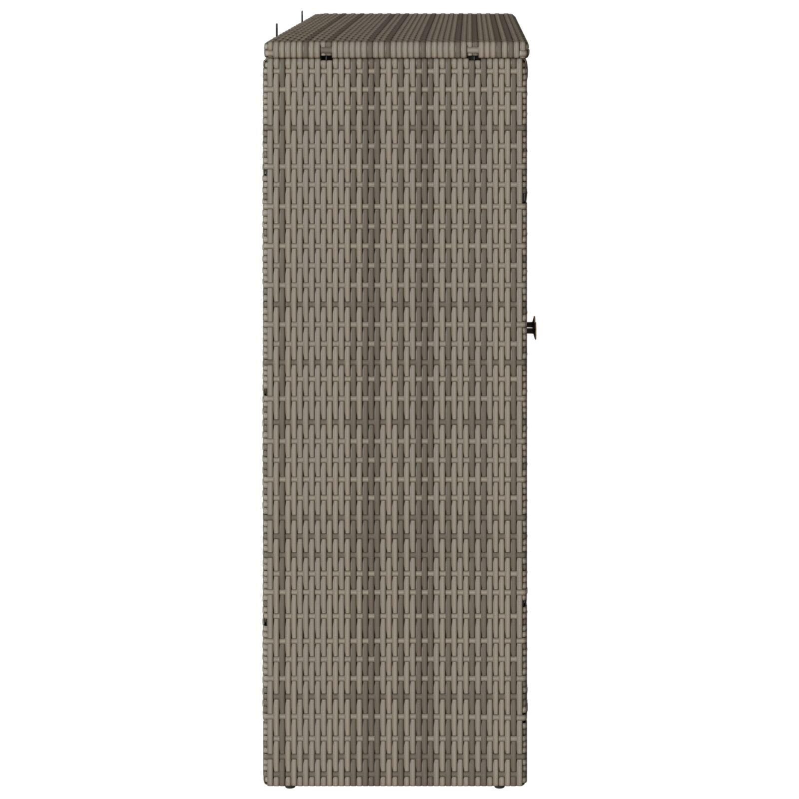 Opbergkast 100X36X102 Cm Rattan Grijs